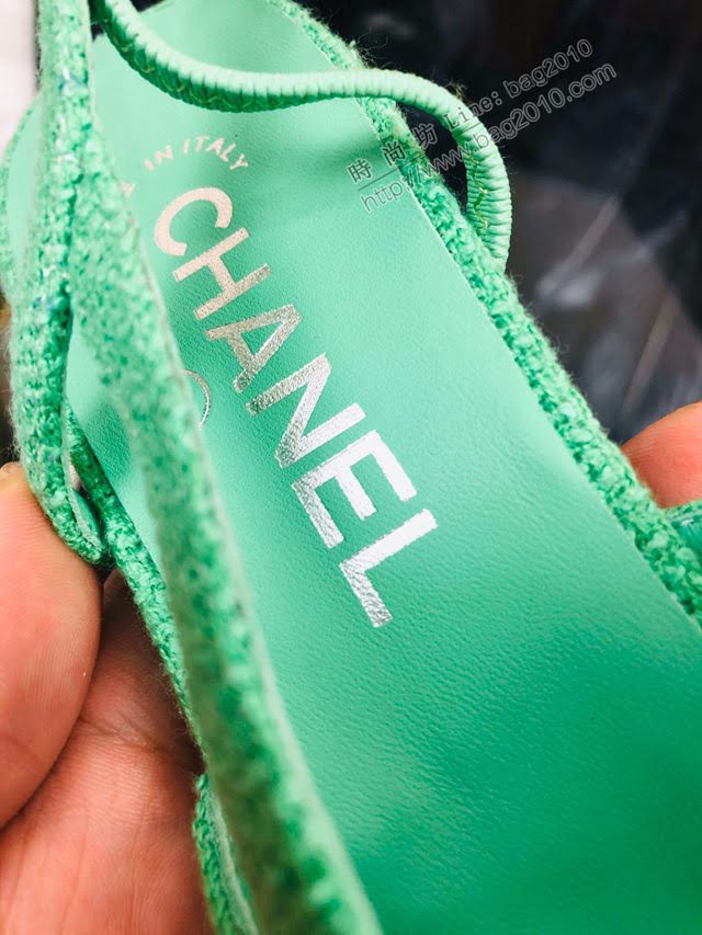 Chanel女鞋 香奈兒經典款涼鞋 Chanel高跟女款涼鞋  naq1183